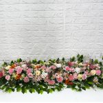 Aluguel Arranjo de Flores Rosa e Mesclado Grande Para Casamento